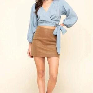 Forever 21 Faux Leather Mini Skirt